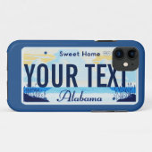 Alabama License Bord mobiele telefooncel Case-Mate iPhone Case (Achterkant (horizontaal))