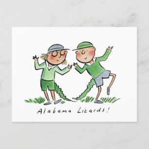 Alabama Lizards Briefkaart