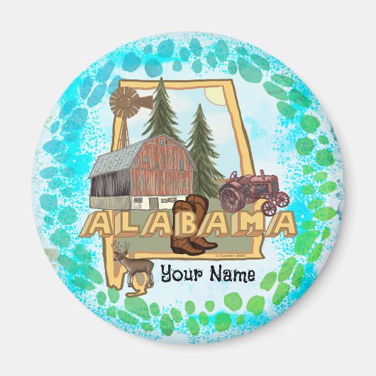 Alabama magnet magneet (Voorkant)