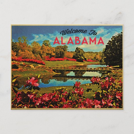 Alabama Mirror Lake Briefkaart (Voorkant)