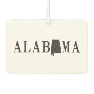 Alabama naam staat gevormde letter luchtverfrisser