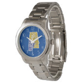 Alabama Nickname Word Art Horloge (Gekanteld)