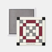 Alabama Nine Patch Magneet (Voorkant / Achterkant)