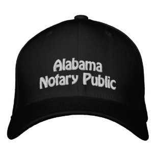 Alabama Notarisch publiek geborduurd Baseball Pet