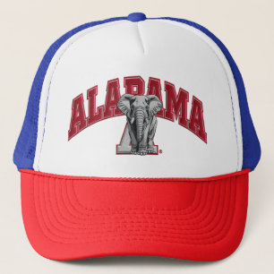 Alabama Olifant Trucker Hoed Klassieke College T Pet