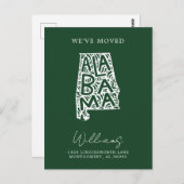 ALABAMA | Onze adreswijziging Briefkaart (Voorkant / Achterkant)