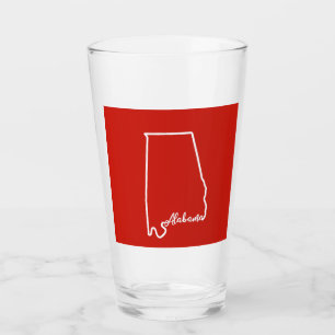 Alabama Pint Glass Glas