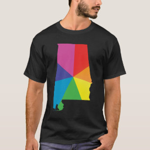 Alabama Pride. Hoekig. T-shirt