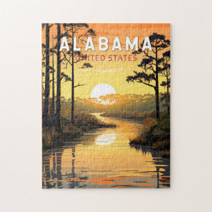 Alabama Reis Kunst Vintage Legpuzzel