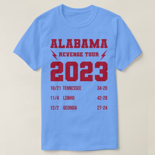 Alabama Revenge Tour Tshirt (Design voorkant)