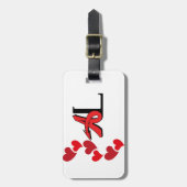 ALABAMA ROOD HART VAN DIXIE BAGAGELABEL (Voorkant verticaal)