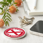 Alabama Round Emblem Sleutelhanger (Zijkant)