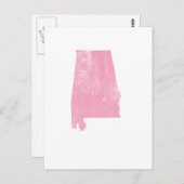 Alabama - Roze  start Briefkaart (Voorkant / Achterkant)