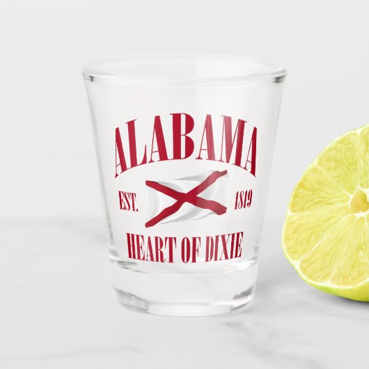 Alabama Shot Glas (Voorkant)