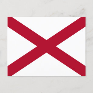Alabama: St Andrew Crimson Cross Vlag Briefkaart