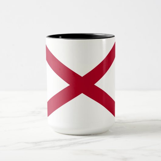 Alabama: St Andrew Crimson Cross Vlag Mok (Midden)