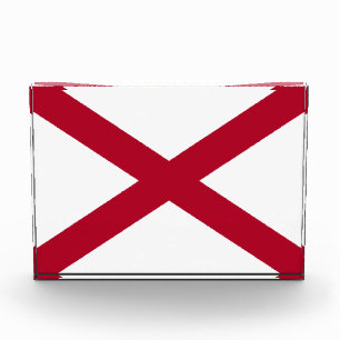 Alabama: St Andrews Kruisvlag van de Rode Kruisvla Fotoblokken