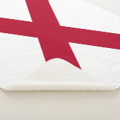 Alabama Staat Vlag Print Patriottisch Sherpa Deken (3/4)