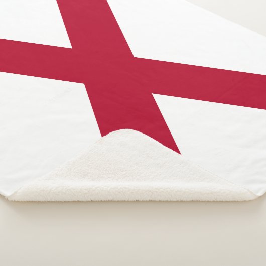 Alabama Staat Vlag Print Patriottisch Sherpa Deken (3/4)