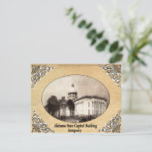 Alabama State Capitol Building Old Briefkaart (Staand voorkant)