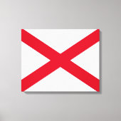Alabama State Flag Design Canvas Afdruk (Voorkant)