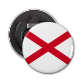 Alabama State Flag Design Decor Button Flesopener (Voorkant)