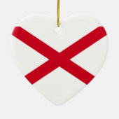 Alabama State Flag Design Decor Keramisch Ornament (Achterkant)