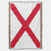 Alabama State Flag Design Deken (Voorkant Verticaal)