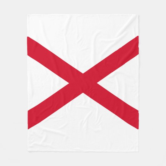 Alabama State Flag Design Fleece Deken (Voorkant)
