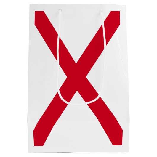 Alabama State Flag Design Medium Cadeauzakje (Achterkant)