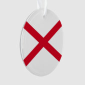 Alabama State Flag Design Ornament (voorkant)