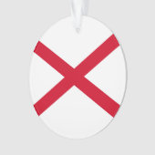 Alabama State Flag Design Ornament (voorkant)