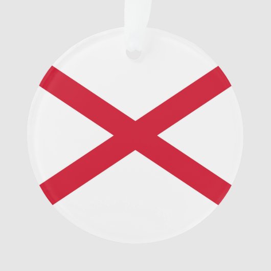 Alabama State Flag Design Ornament (voorkant)