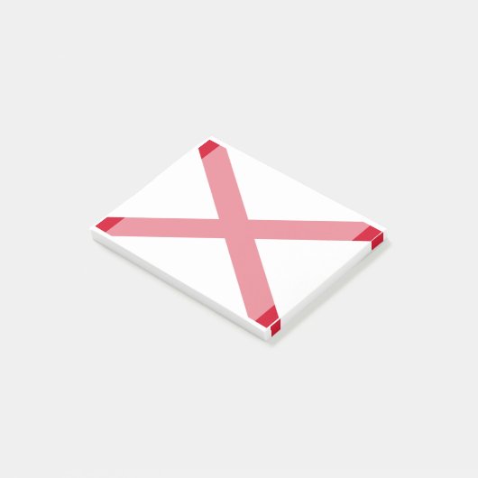 Alabama State Flag Design Post-it® Notes (Schuin)