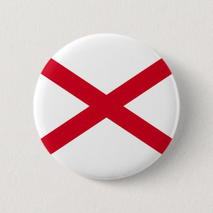 Alabama State Flag Design Ronde Button 5,7 Cm