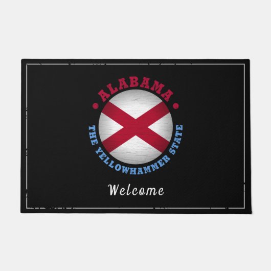 ALABAMA STATE FLAG DEURMAT (Voorkant)