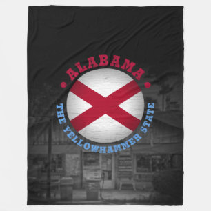 ALABAMA STATE FLAG FLEECE DEKEN