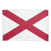 Alabama State Flag Print Patriot Kussensloop (Voorkant)