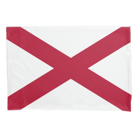 Alabama State Flag Print Patriot Kussensloop (Voorkant)