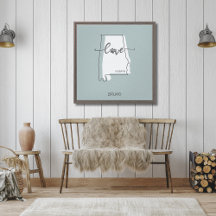Alabama State Hondenliefhebber Canvas