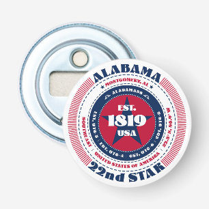 Alabama State Information Circle Button Flesopener