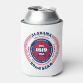 Alabama State Pride Monogram Cooler (Blikje Voorkant)