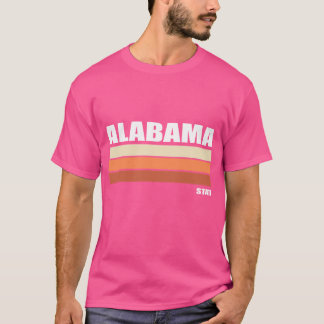 Alabama State Retro Style T-shirt