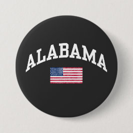 Alabama state  ronde button 7,6 cm