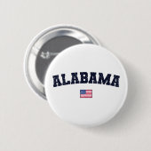 Alabama State USA Flag  Ronde Button 5,7 Cm (Voorkant /achterkant)