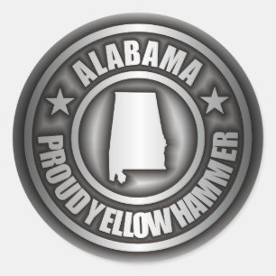 "Alabama Steel"-stickers Ronde Sticker