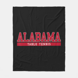 Alabama Table Tennis Fleece Deken