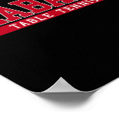 Alabama Table Tennis Poster (Hoek)
