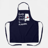 Alabama thuis is waar het hart ligt schort (Voorkant)