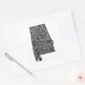 Alabama typographie carte portable autocollant (Enveloppe)